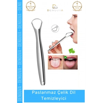#DilTemizleyici Hijyenik Ergonomik Profesyonel Ağız Bakım Sıyırıcı Aparat Paslanmaz Çelik Dil Temizleyici