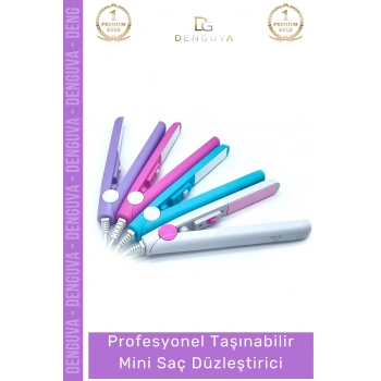 #SaçDüzleştirici Mini Taşınabilir 160 Derece Isı 110 220V 20W Profesyonel 17cm Kompakt Bukle Yapıcı Makin