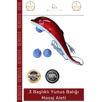#MasajAleti Vücut Rahatlatıcı Kan Dolaşımı Hızlandırıcı Etkili 3 Başlıklı Yunus Balığı Masaj Aleti