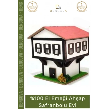 #GeceLambası Ahşap Renkli MDF Dekoratif Hediyelik Nostaljik Otantik Safranbolu Evi Kablolu Gece Lambası