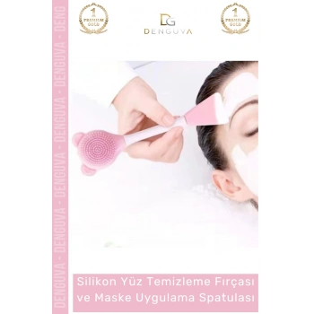 #MaskeSpatulası Fonksiyonlu Silikon Fırça Cilt Bakım Serum Krem Sürme Aparatı Esnek Maske Uygulama Spatulası