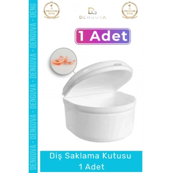 #DişKutusu Hijyenik Şeffaf Plastik Sağlam Kapaklı Geniş Hazneli Diş Saklama Kutusu Büyük Boy - 1 Adet