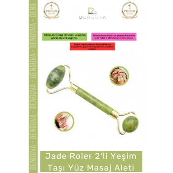 #MasajAleti Doğal Roller Cilt Bakımı Anti Aging Gençleştirici Etkili Yeşim Taşı Yüz Masaj Aleti