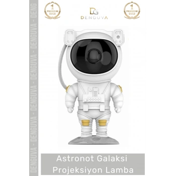 #Projeksiyon Uzay Kumandalı Yıldız Gökyüzü Gece Lambası Modern Astronot Galaksi Projeksiyon Lamba
