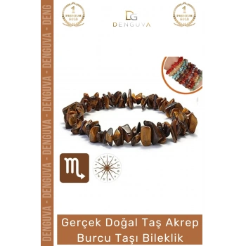 #Bileklik Doğal Taş Şifalı Ayarlanabilir Esnek Su Geçirmez Akrep Burçları Burç Unisex Bileklik