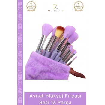 #MakyajFırçası Profesyonel Yumuşak Sentetik Ergonomik Sap Far Fondöten Makyaj Fırçası Seti 13 Parça