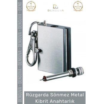 #Anahtarlık Rüzgarda Sönmez Paslanmaz Çelik Şık Tasarım Fonksiyonel Pratik Sönmez Metal Kibrit Anahtarlık