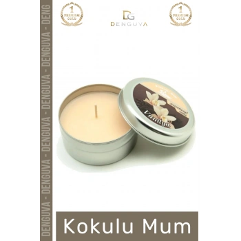 #Mum Dekoratif Hediyelik Şık Modern Tasarım Metal Kutu Kokulu Mum Oda Kokusu 120G Teneke Kutu