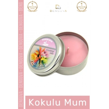 #Mum Dekoratif Hediyelik Şık Modern Tasarım Metal Kutu Kokulu Mum Oda Kokusu 120G Teneke Kutu