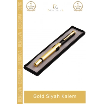 #SiyahKalem Kutulu Metal Roller Şık Tasarım Prestijli Kaliteli Ofis Profesyonel Gold Siyah Kalem