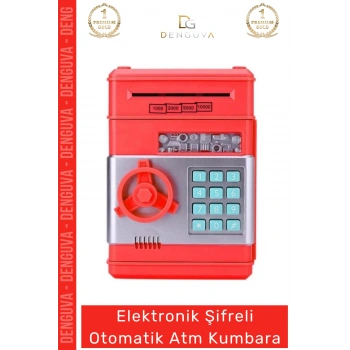 #Kumbara Abs Plastik Pilli Otomatik Kağıt Bozuk Para Kasa Tipi Elektronik Şifreli Atm Kumbara