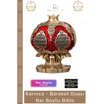 #Biblo Polyester Sarı Küçük Boy Dekoratif Hediyelik Obje Şık Modern Ev Bereket Nar Boytu Biblo