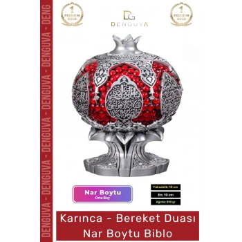 #Biblo Dekoratif Sarı Polyester Orta Boy Hediyelik Modern Ev Ofis Aksesuarı Şık Bereket Nar Boytu Biblo