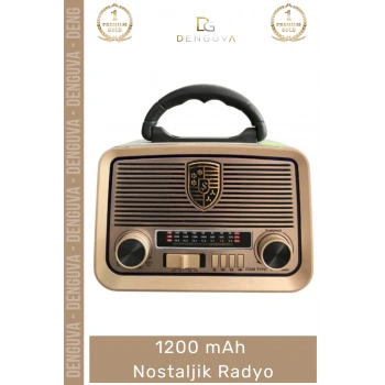 #Radyo Bluetooth USB FM MP3 AUX TF Kart Fişli Pilli Yüksek Ses Sd Dekoratif Nostaljik Radyo