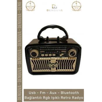 #Radyo Everton RT552 Bluetooth Nostalji Retro USB Güçlü Şarjlı Radyo Mp3 Player Müzik Kutusu