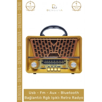 #Radyo Nostaljik Bluetooth Radyo Ahşap Usb Aux Girişli Şarjlı Retro Mp3 Player Müzik Kutusu