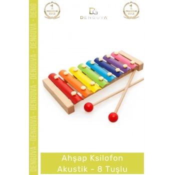 #Ksilofon Renkli Ahşap Eğitici Müzik Aleti Çocuk Gelişim Destekli Ksilofon Akustik Tangram Hediyeli