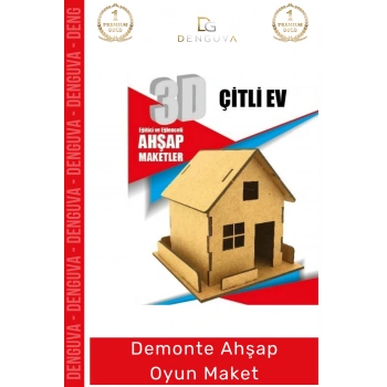 #Oyuncak Eğitici Eğlenceli Lazer Kesim 3mm MDF Boyanabilir 3D Puzzle Demonte Ahşap Oyun Maket