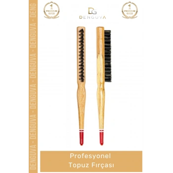#TopuzFırçası Liva Professional Comb Ergonomik Ahşap Gövde Isıya Dayanıklı Profesyonel Topuz Fırçası
