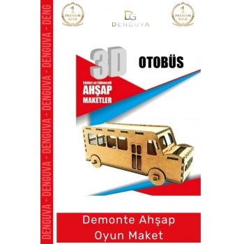 #Oyuncak Naturel Lazer Kesim 3mm MDF Boyanabilir Eğitici Eğlenceli 3D Puzzle Demonte Ahşap Oyun Maket