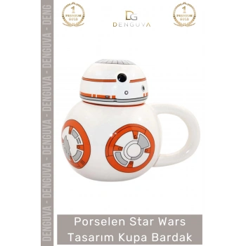 #Bardak Star Wars Baskılı Porselen Tasarım Şık Sağlam Dayanıklı Hediyelik Kupa Bardak 13*14 Cm