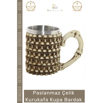 #Bardak Paslanmaz Çelik Tasarım Hediyelik 250 Ml Dayanıklı Şık Masaüstü Kupa Bardak
