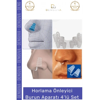 #BurunAparatı Ergonomik Tasarım Medikal Silikon Uyku Kalitesi Horlama Önleyici Burun Aparatı 4lü Set
