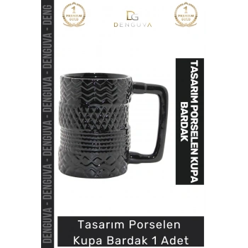 #KupaBardak Mat Yüzeyli Dekoratif Şık Kaliteli Modern 225 ml Hacimli Porselen Kupa Bardak 11*12 Cm