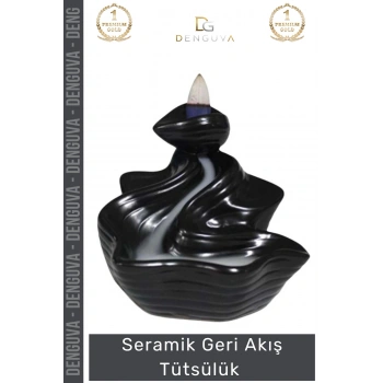 #Tütsülük İthal Seramik Dekoratif Parlak Yüzeyli Estetik Karışık Aromalı Oda Kokusu Biblo 10*10 Cm