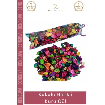 #GülKurusu Dekoratif Kokulu Süsleme Hediyelik Kutu Süsleme Malzemesi Doğal Renkli Kuru Gül 100 Gr