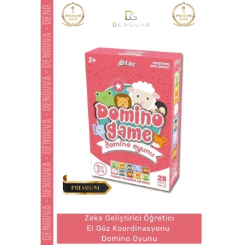 #Domino Öğretici Zeka Geliştirici Çocuk Oyun Seti Strateji 28 Parça Domino Oyunu