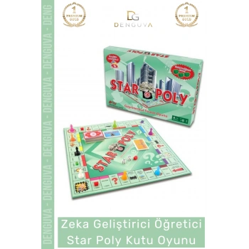 #Oyuncak Eğitici Zihinsel Gelişim Aile Aktivite Seti Türkçe 3 Yaş Ticaret Oyunu Star Poly