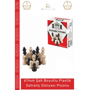 #SatrançPiyonu Eksik Takımı Tamamlama Şah Boyu 67mm Orta Plastik Sağlam Plastik Satranç Dünyası Piyonu