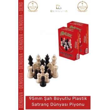 #SatrançPiyonu Eksik Takım Tamamlama Dayanıklı Kaliteli 95mm Büyük Plastik Satranç Dünyası Piyonu