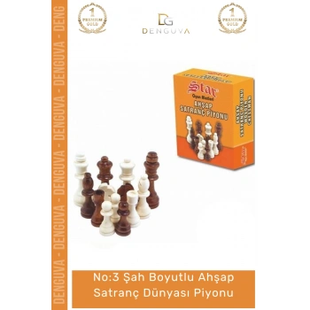 #SatrançPiyonu Eksik Takımı Tamamlama Kaliteli Dayanıklı Doğal Boy No 3 Ahşap Satranç Dünyası Piyonu