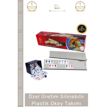#OkeyTakımı Hijyenik Kir Tutmaz Çizilmeye Dayanıklı Hafif Flash Plastik Okey Takımı
