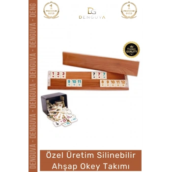 #OkeyTakımı Kaliteli Kir Tutmaz Çizilmeye Dayanıklı Şık Flash Ahşap Okey Takımı