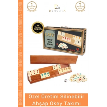 #OkeyTakımı Ahşap Dayanıklı Hijyenik Leke Tutmaz Kaliteli Kahveci Kafe Okey Takımı