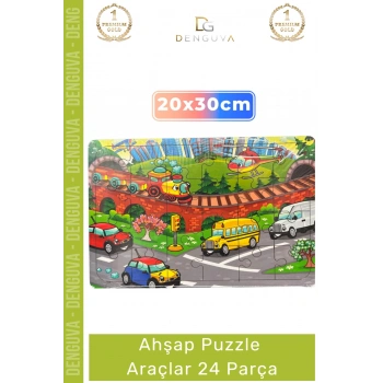 #Puzzle Eğitici Öğretici Oyuncak Seti El Göz Koordinasyonu Yerli Ahşap Puzzle Araçlar 24 Parça