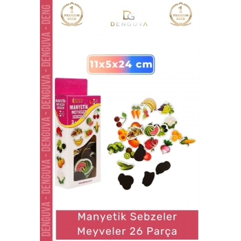 #MıknatıslıMeyveler Eğitici Oyuncak Mıknatıslı Figür Buzdolabı Magneti Manyetik Sebze Meyveler 26 Parça