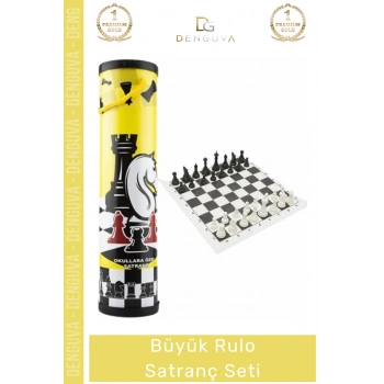 #Satranç Profesyonel Okul Turnuva Taşınabilir Kompakt Eğitim Kurumsal Büyük Rulo Satranç Seti