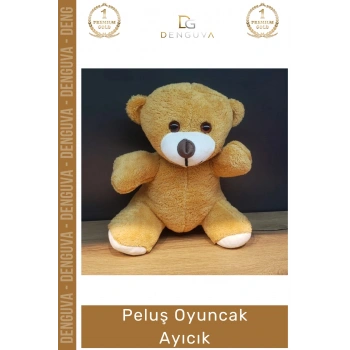 #Oyuncak Kaliteli Yumuşak Antialerjik 25 cm Sevimli Hediye Bebek Kahverengi Peluş Oyuncak Ayıcık