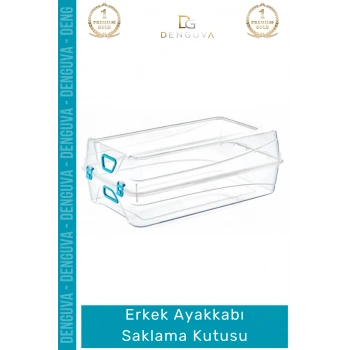 #AyakkabıKutusu Şeffaf Plastik İstiflenebilir Katlanabilir Modüler Modern Saklama Erkek Ayakkabı Kutusu