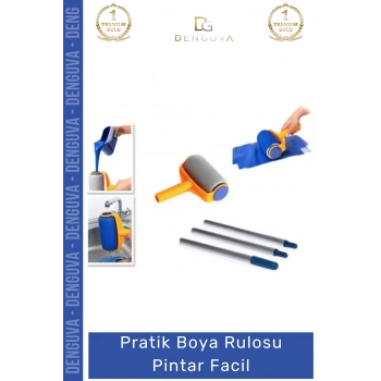 #BoyaRulosu Profesyonel Pratik Akıllı Damlatmaz Duvar Tavan Boyama Seti Boya Rulosu Pintar Facil
