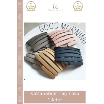 #TaçToka Modern Şık Pratik Saç Aksesuarı Kompakt Hafif Dayanıklı Zarif Katlanabilir Taç Toka