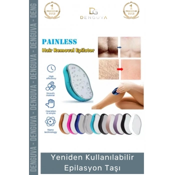 #EpilasyonTaşı Nano Kristal Acısız Tüy Alıcı Peeling Etkili Yeniden Kullanılabilir Epilasyon Taşı