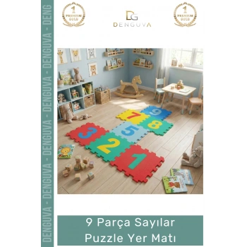 #Puzzle 9 Parça Eğitici Yumuşak Eva Rakamlı Çocuk Oyun Alanı Koruyucu Sayılar Puzzle Yer Matı