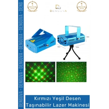 #LazerMakinesi Profesyonel Sahne Işık Sistemi Kırmızı Yeşil Efektli Desen Taşınabilir Lazer Makinesi