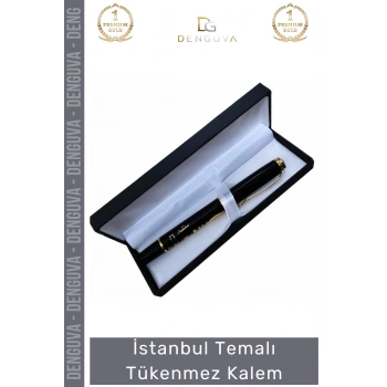 #Kalem Model 2 Hediye Ofis Okul Hatıra Prestijli Dekoratif Şık İstanbul Temalı Tükenmez Kalem