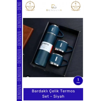 #Termos 500ml Paslanmaz Çift Katmanlı Vakum Yalıtımlı Sızdırmaz Dayanıklı Bardaklı Çelik Termos
